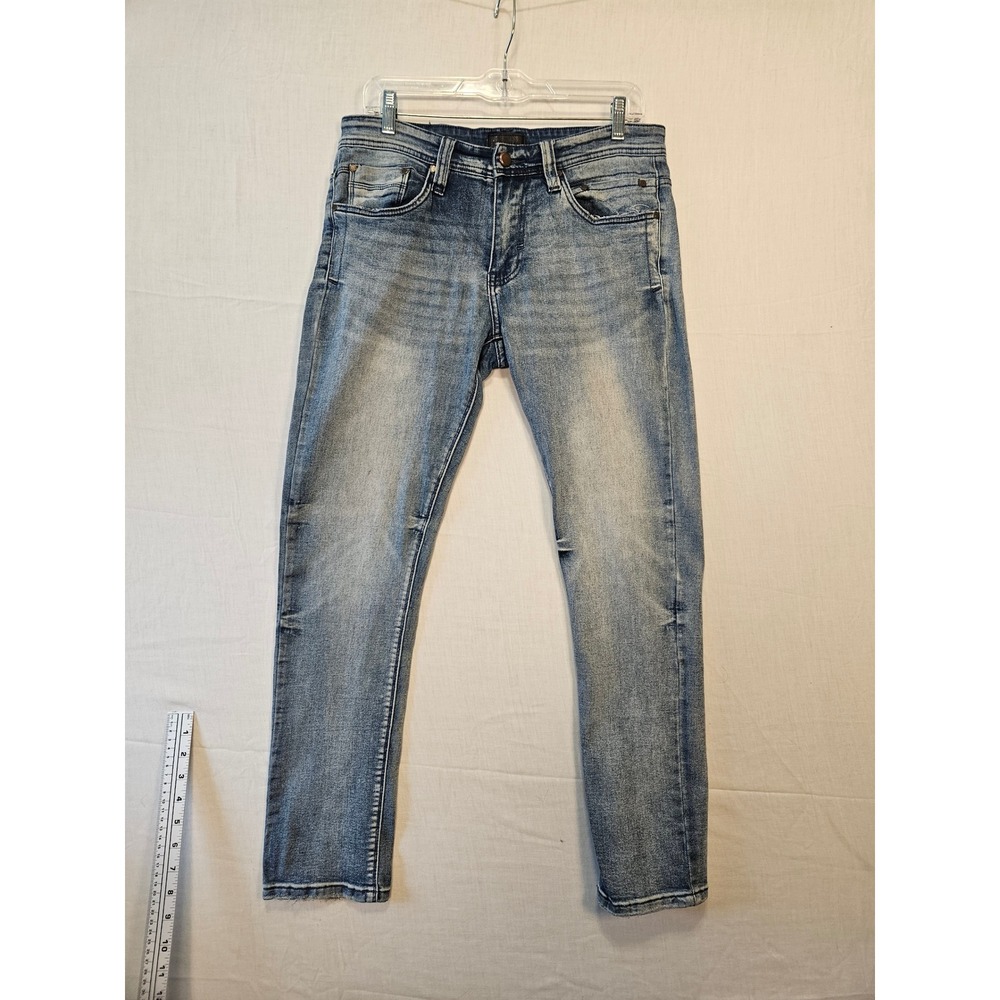 Steve's Jeans Mens 30x30 Slim Fit Light Wash Blue Distressed Denim SU9AAMHRC F7